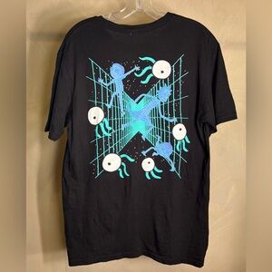 Adult Swim Rick and Morty Digital Warp Mens Short Sleeve Graphic T-Shirt|Size:M